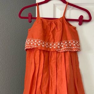 Gap Kids Orange Summer Dress Size Small